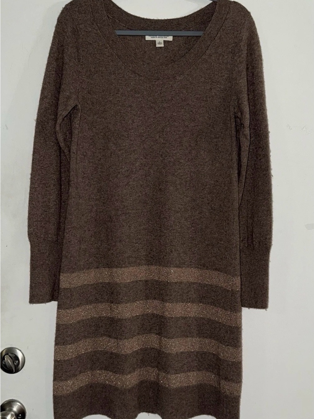 Banana Republic Italian Yarn * Cashmere Blend Dress * Brown * Size Large